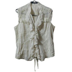 White lace and a bit see through blouse